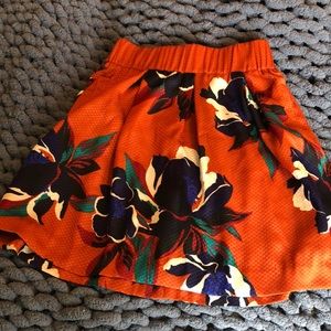 Anthropologie floral skirt